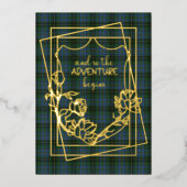 MacInnis Tartan Schotse Huwelijk Folie Uitnodiging (Voorkant)