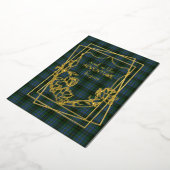 MacInnis Tartan Schotse Huwelijk Folie Uitnodiging (Gedraaid)