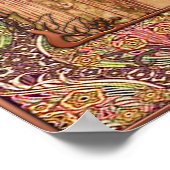 Macintosh met achtergrond Art Nouveau Poster (Hoek)