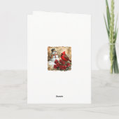 MacIntosh Modern Tartan Kerstvakantie Kaart (Achterkant)