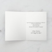 MacIntosh Modern Tartan Kerstvakantie Kaart (Binnen)