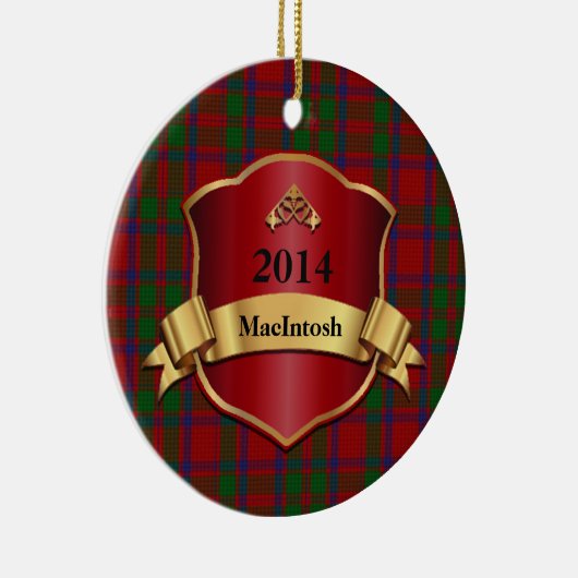 MacIntosh Tartan Aangepast ornament (Rechts)
