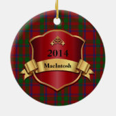MacIntosh Tartan Aangepast ornament (Achterkant)