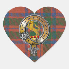 MacIntosh Tartan & Badge Hart Sticker