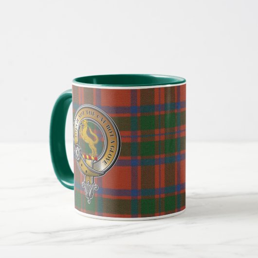 MacIntosh Tartan & Badge Mok (Voorkant links)