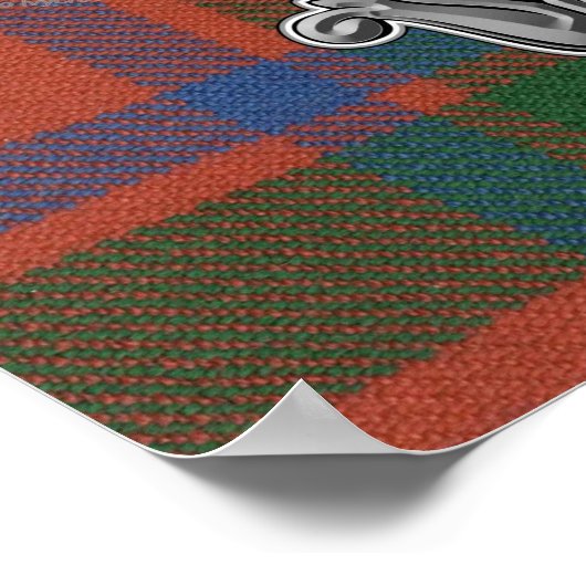 MacIntosh Tartan & Badge Poster (Hoek)
