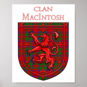 MacIntosh Tartan Scottish Play Lion Rampant Poster