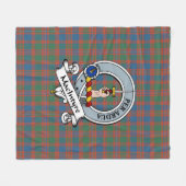 MacIntyre Ancient Clan Badge Tartan Pset Fleece Deken (Voorkant (Horizontaal))