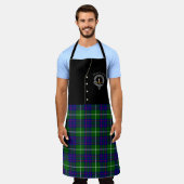 MacIntyre Clan Badge & Tartan Kilt Schort (Gedragen)