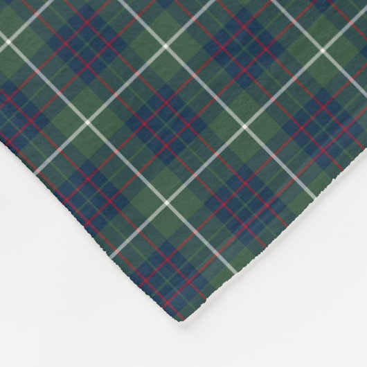 MacIntyre Clan Green Hunting Tartan Fleece Deken (Hoek)