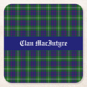 MacIntyre Clan Tartan Aanpasbaar Kartonnen Onderzetters (Voorkant)