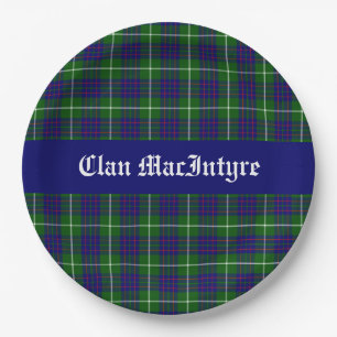 MacIntyre Clan Tartan Aanpasbaar Papieren Bordje