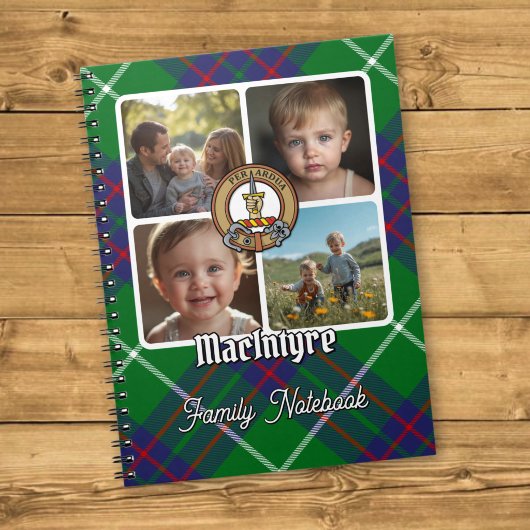 MacIntyre familie foto collage Notitieboek