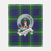 MacIntyre Hunting Modern Clan Badge Tartan Pset Fleece Deken (Voorkant)