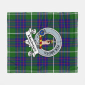 MacIntyre Hunting Modern Clan Badge Tartan Pset Fleece Deken (Voorkant (Horizontaal))