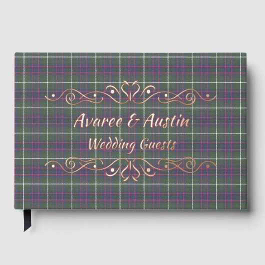 MacIntyre Hunting Modern Original Scottish Tartan Gastenboek (Voorkant)