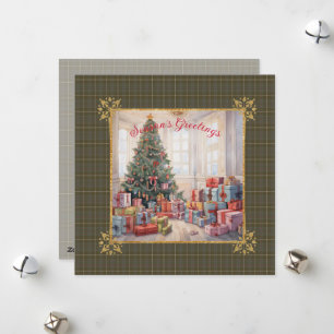 MacIntyre Hunting W Schotse Tartan Kerstmis Feestdagenkaart