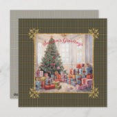 MacIntyre Hunting W  Scottish Tartan Christmas Feestdagenkaart (Voorkant / Achterkant)