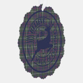 MacIntyre Jacht Moderne Schotse Tartan Kerstmis Ornament Kaart (Rechts)