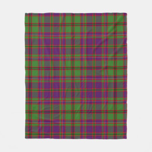 MacIntyre of Glenorchy Paars Pset Fleece Deken (Voorkant)