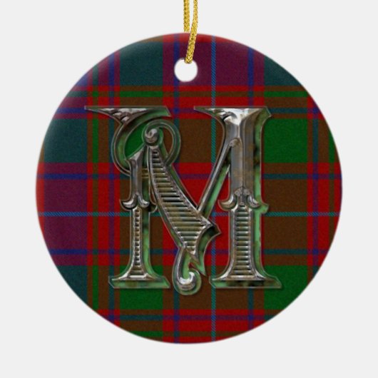 MacIntyre Pset Monogram-sieremmer Keramisch Ornament (Voorkant)