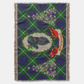 MacIntyre Scottie Dog Christmas Deken (Voorkant Verticaal)