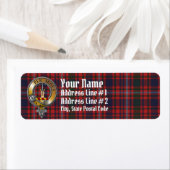 MacIntyre Tartan & Badge Etiket (Insitu)