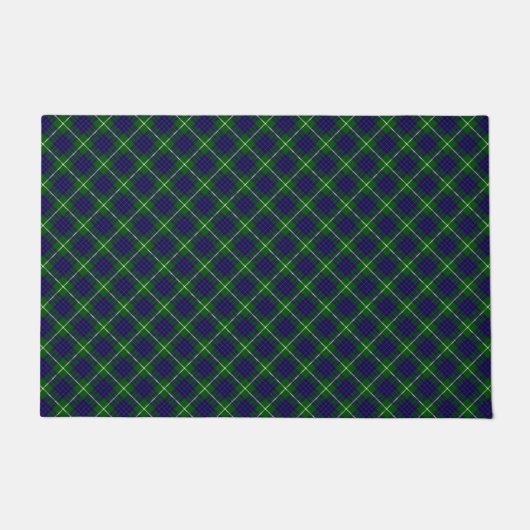 MacIntyre tartan green blue plaid Deurmat (Voorkant)