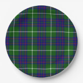 MacIntyre tartan green blue plaid Papieren Bordje (Voorkant)