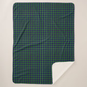 MacIntyre tartan green blue plaid Sherpa Deken (Voorkant)