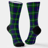 MacIntyre tartan green blue plaid Sokken (Gebogen)
