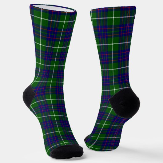 MacIntyre tartan green blue plaid Sokken (Gebogen)