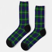 MacIntyre tartan groene blauwe geruite sokken (Links)