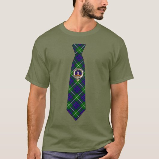 MacIntyre Tartan Necktie T-Shirt w/Badge (Voorkant)