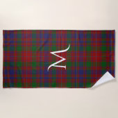 MacIntyre Tartan Pset Monogram Beach Towel Strandlaken (Voorkant)