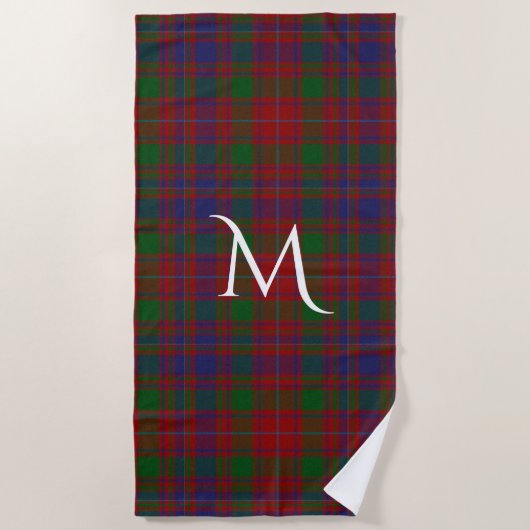MacIntyre Tartan Pset Monogram Beach Towel Strandlaken (Voorkant)