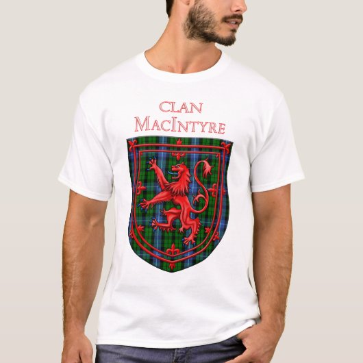 MacIntyre Tartan Scottish Play Lion Rampant T-shirt (Voorkant)