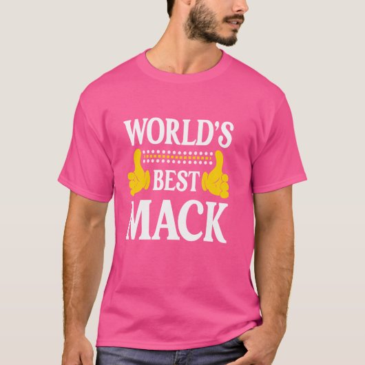 Mack Achternaam Funny Team Familie Achternaam Worl T-shirt (Voorkant)