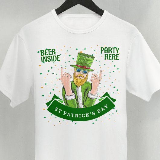 Mack Daddy Leprechaun Party Hier Bier Binnen T-shirt