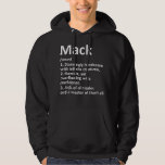 MACK Definition Personal Name Funny Birthday G Hoodie<br><div class="desc">MACK Definition Personal Name Funny Birthday Gift Idea</div>