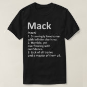 MACK Definition Personal Name Funny Birthday G T-shirt (Design voorkant)