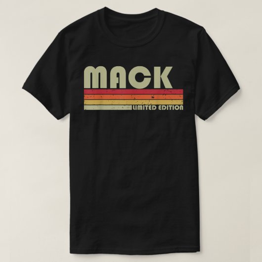 MACK Gift Name Personalized Funny Retro  Bi T-shirt (Design voorkant)