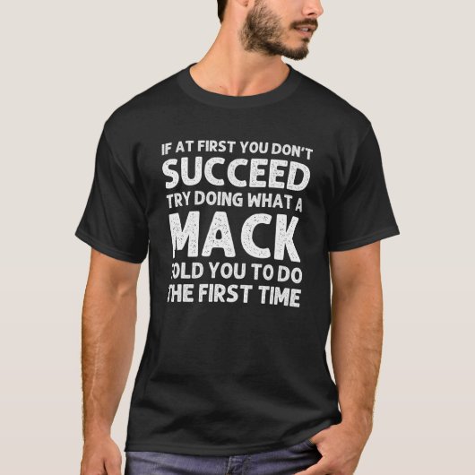 MACK Grappige achternaam Family Tree Verjaardag Re T-shirt (Voorkant)