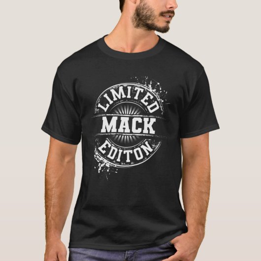 MACK Limited Edition Funny Personal Name Joke T-shirt (Voorkant)