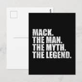 Mack naam, Mack De Man De Mythe De Legende Briefkaart (Voorkant / Achterkant)