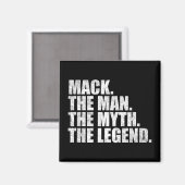 Mack naam, Mack De Man De Mythe De Legende Magneet (Voorkant / Achterkant)