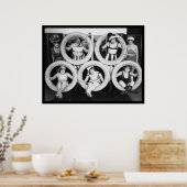 Mack Sennett Bathing Beauties 1922 Poster (Keuken)