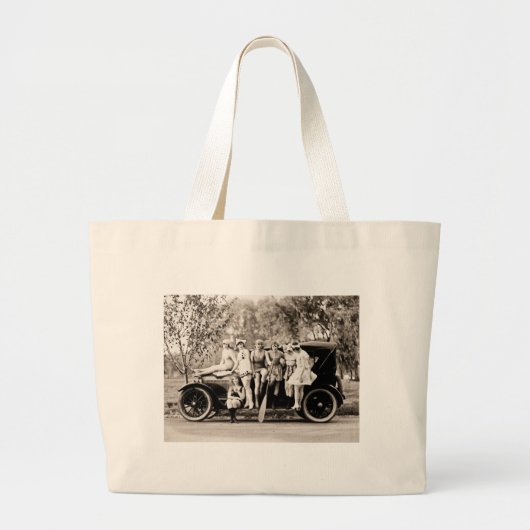 Mack Sennett Girls 1918  Beauties Grote Tote Bag (Voorkant)