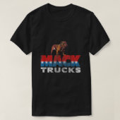 Mack Trucks Retro Mack Logo Disted T-shirt (Design voorkant)