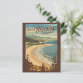 Mackay Australië Illustratie Reizen Art Vintage Briefkaart (Staand voorkant)